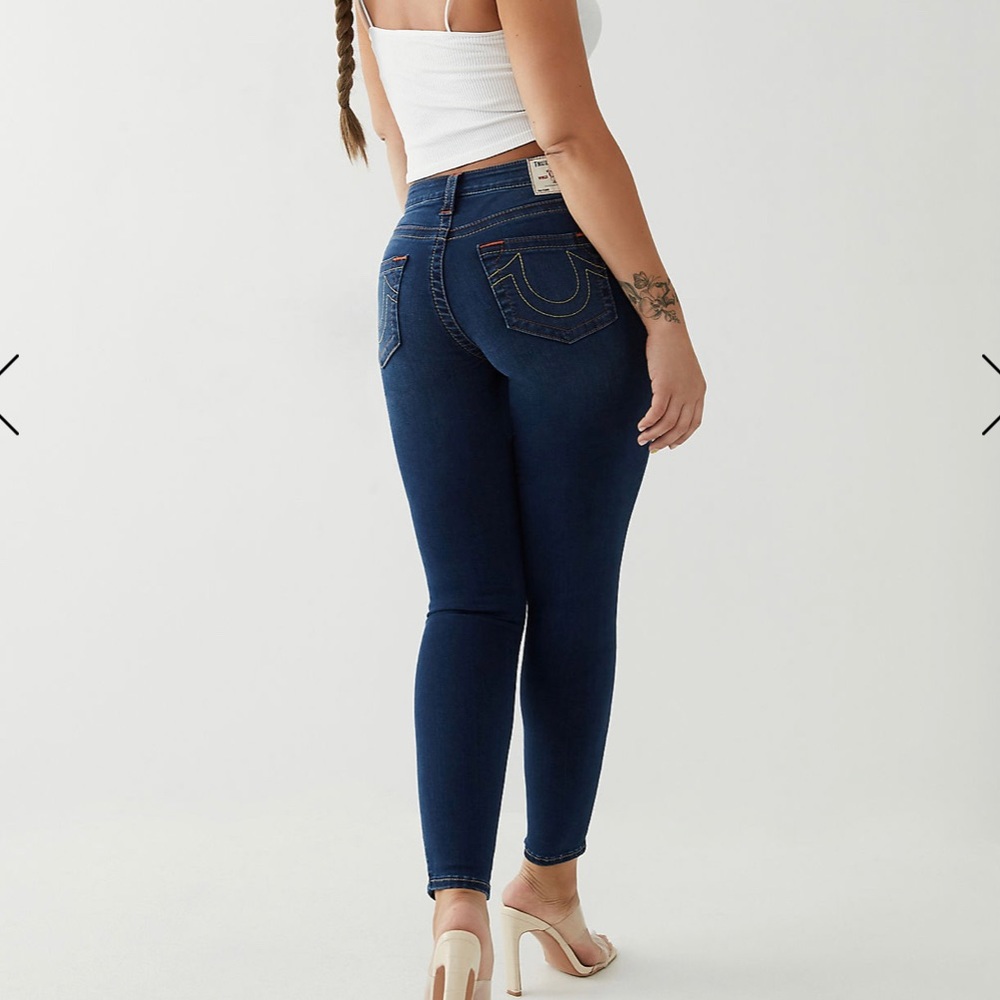 True Religion Jennie Curvy Mid-Rise W30 Skinny Jeans